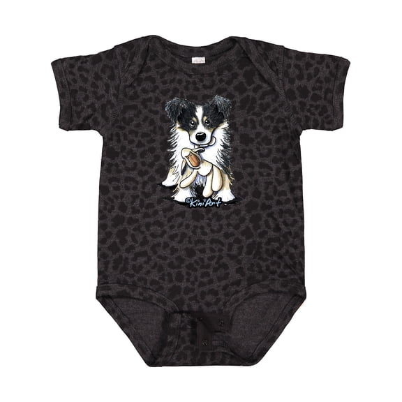 Inktastic Tri-Color Border Collie Boys or Girls Baby Bodysuit