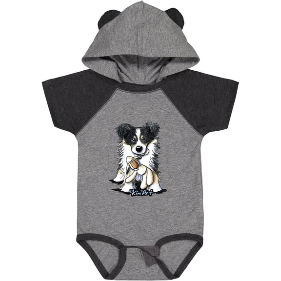 Inktastic Tri-Color Border Collie Boys or Girls Baby Bodysuit