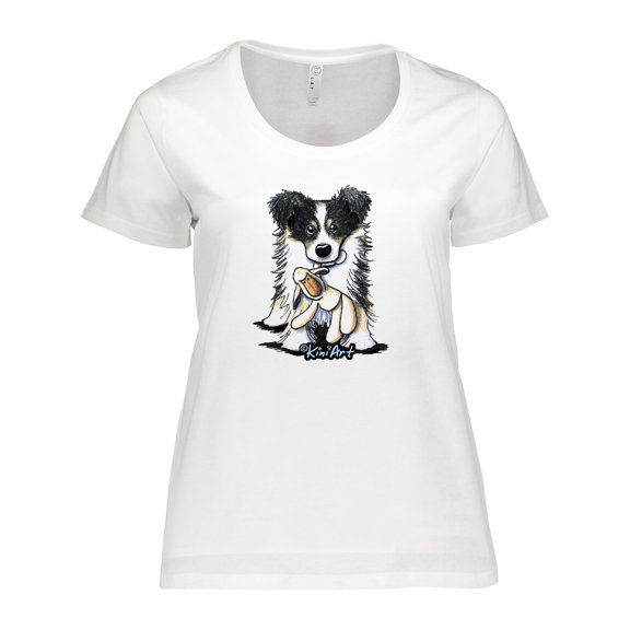 Inktastic Tri-Color Border Collie Women's Plus Size T-Shirt