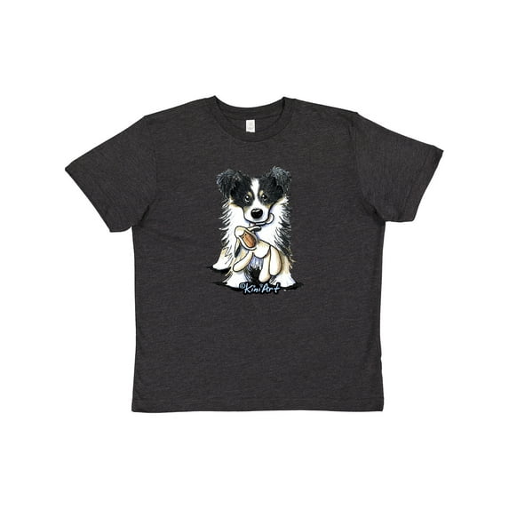 Inktastic Tri-Color Border Collie Youth T-Shirt