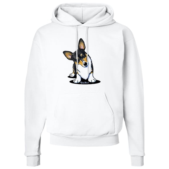 Inktastic Tri Color Corgi Adult Hoodie Sweatshirt
