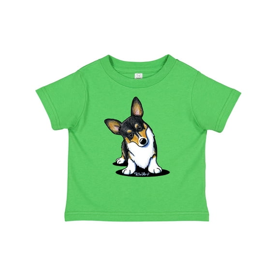 Inktastic Tri Color Corgi Boys or Girls Toddler T-Shirt