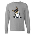 thumbnail image 1 of Inktastic Tri Color Corgi Long Sleeve T-Shirt, 1 of 5