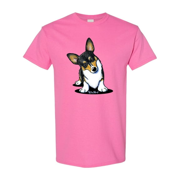 Inktastic Tri Color Corgi T-Shirt