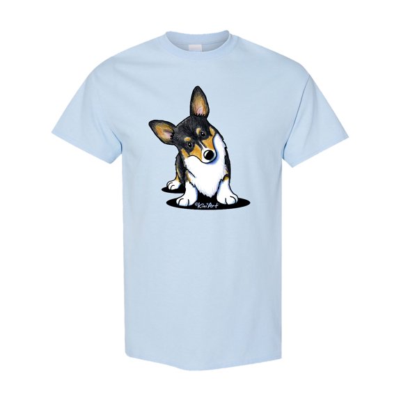 Inktastic Tri Color Corgi T-Shirt