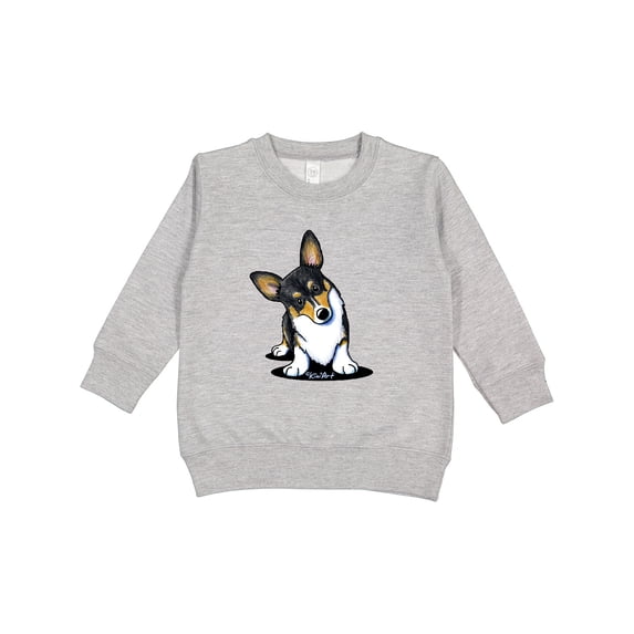 Inktastic Tri Color Corgi Toddler Sweatshirt