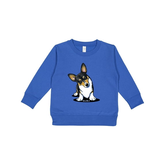 Inktastic Tri Color Corgi Toddler Sweatshirt