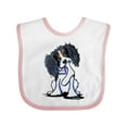 thumbnail image 1 of Inktastic Tri Color King Charles Spaniel Boys or Girls Baby Bib, 1 of 4