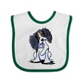 thumbnail image 1 of Inktastic Tri Color King Charles Spaniel Boys or Girls Baby Bib, 1 of 4