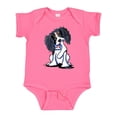 thumbnail image 1 of Inktastic Tri Color King Charles Spaniel Boys or Girls Baby Bodysuit, 1 of 5