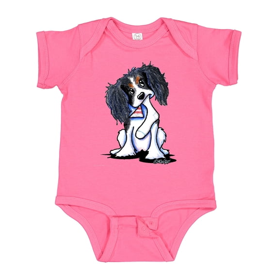 Inktastic Tri Color King Charles Spaniel Boys or Girls Baby Bodysuit