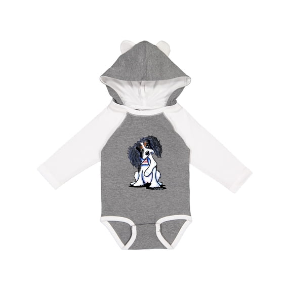 Inktastic Tri Color King Charles Spaniel Boys or Girls Long Sleeve Baby Bodysuit