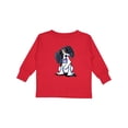 thumbnail image 1 of Inktastic Tri Color King Charles Spaniel Boys or Girls Long Sleeve Toddler T-Shirt, 1 of 5