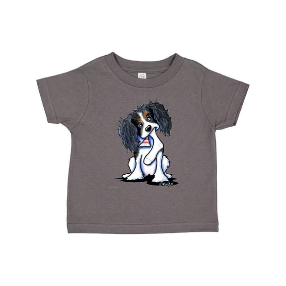 Inktastic Tri Color King Charles Spaniel Boys or Girls Toddler T-Shirt