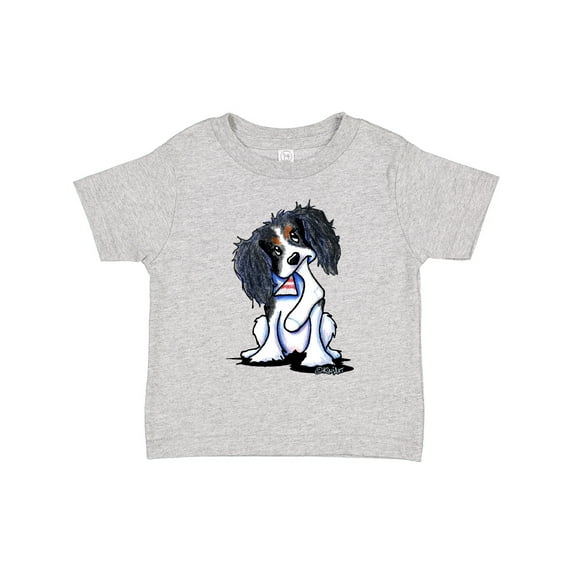 Inktastic Tri Color King Charles Spaniel Boys or Girls Toddler T-Shirt