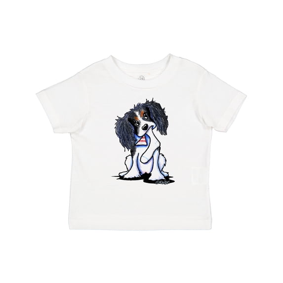 Inktastic Tri Color King Charles Spaniel Boys or Girls Toddler T-Shirt