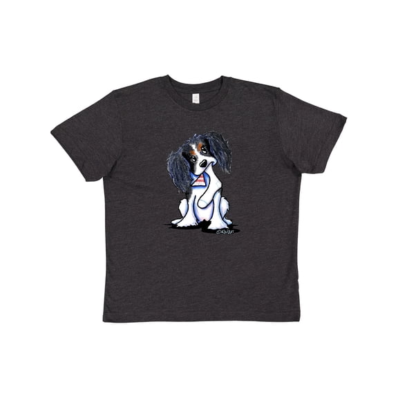 Inktastic Tri Color King Charles Spaniel Youth T-Shirt