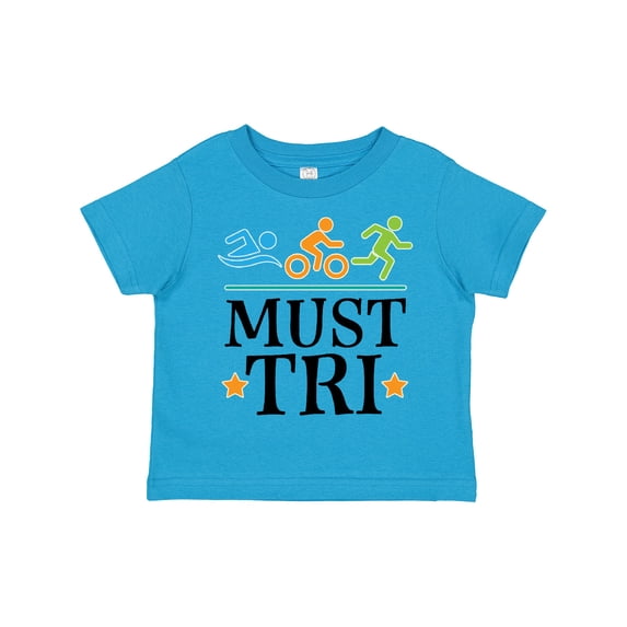 Inktastic Triathlon Sports Gift Must Tri Boys or Girls Toddler T-Shirt