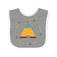 thumbnail image 1 of Inktastic Tribal Arrow Native Teepee Boys or Girls Baby Bib, 1 of 4
