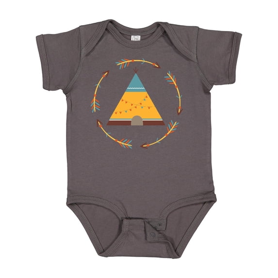Inktastic Tribal Arrow Native Teepee Boys or Girls Baby Bodysuit