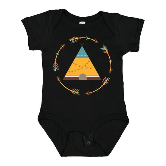 Inktastic Tribal Arrow Native Teepee Boys or Girls Baby Bodysuit