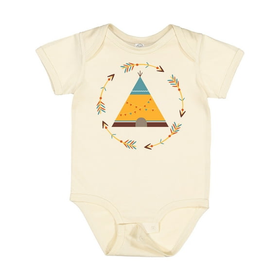 Inktastic Tribal Arrow Native Teepee Boys or Girls Baby Bodysuit