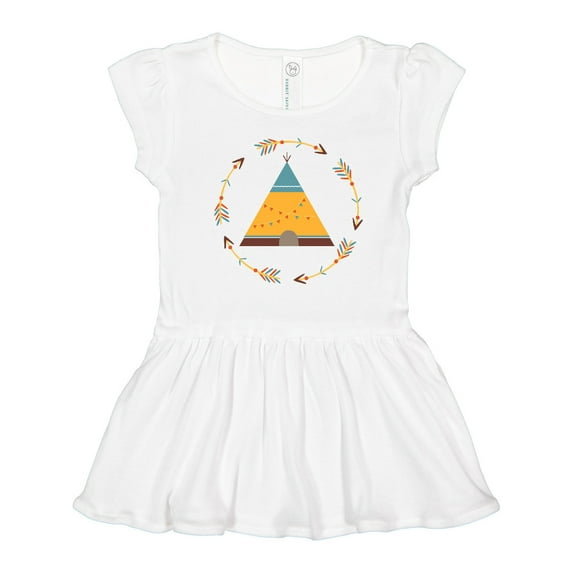 Inktastic Tribal Arrow Native Teepee Girls Toddler Dress
