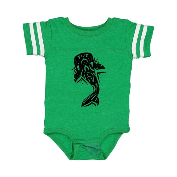 Inktastic Tribal Design Whale Shark Boys or Girls Baby Bodysuit