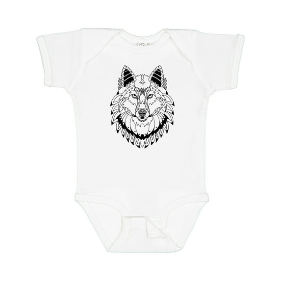 Inktastic Tribal Wolf Head Boys or Girls Baby Bodysuit