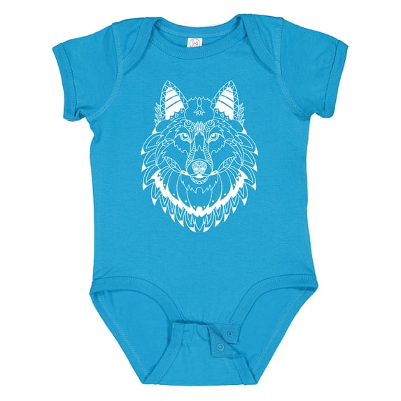 Inktastic Tribal Wolf Head Boys or Girls Baby Bodysuit