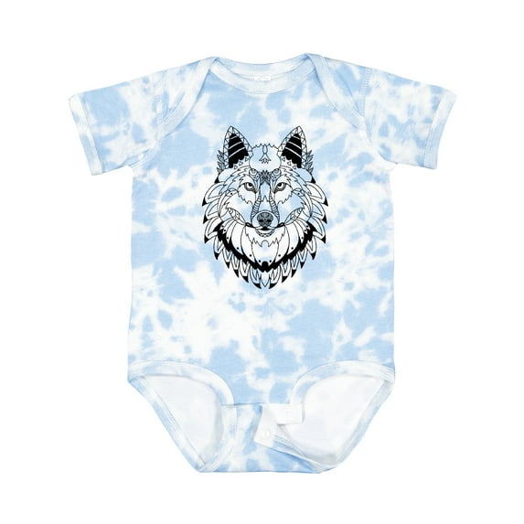Inktastic Tribal Wolf Head Boys or Girls Baby Bodysuit