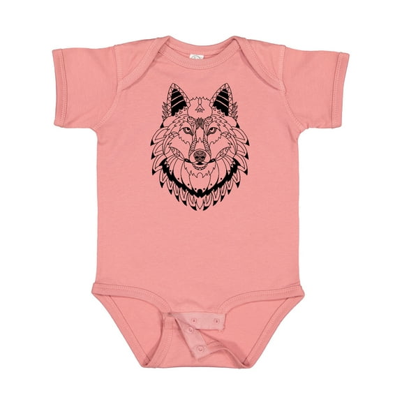 Inktastic Tribal Wolf Head Boys or Girls Baby Bodysuit