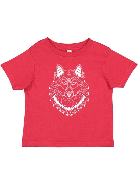 Tribal Wolf Head Boys or Girls Baby T-Shirt