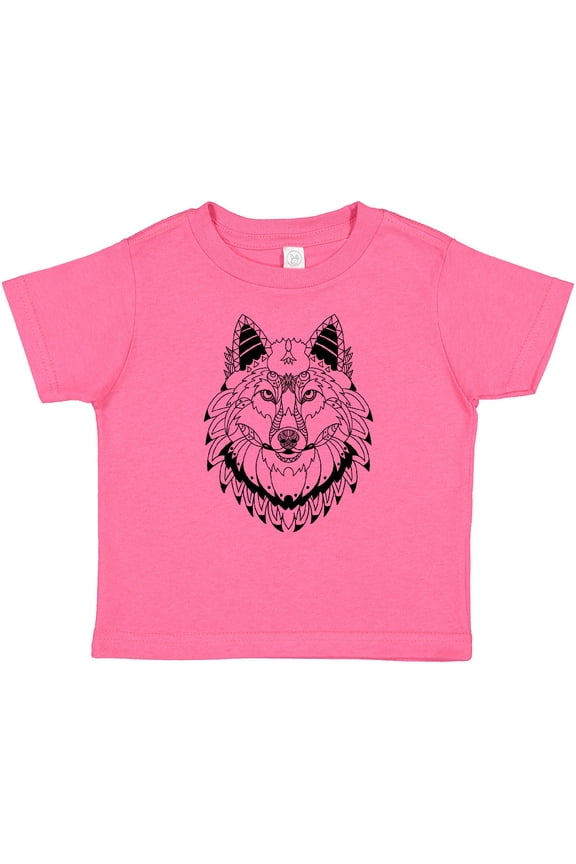 Tribal Wolf Head Boys or Girls Baby T-Shirt