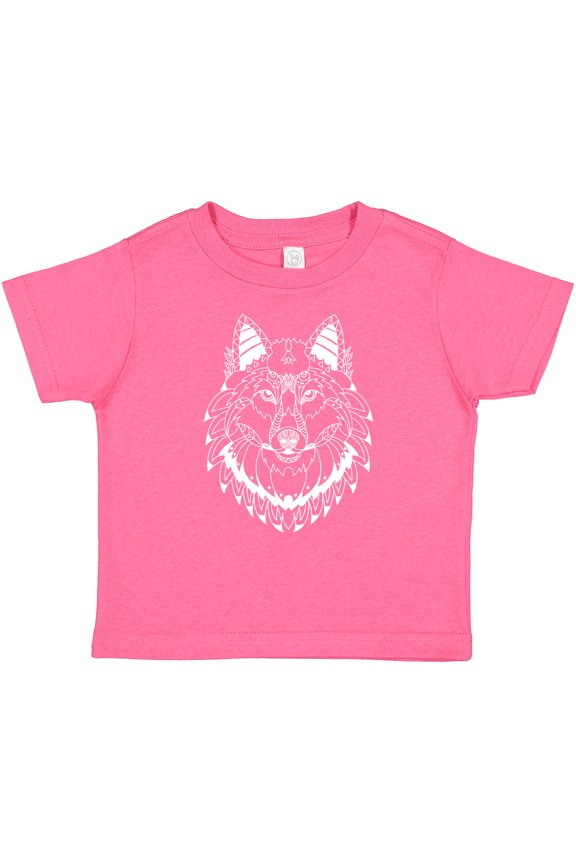 Tribal Wolf Head Boys or Girls Baby T-Shirt