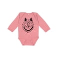 thumbnail image 1 of Inktastic Tribal Wolf Head Boys or Girls Long Sleeve Baby Bodysuit, 1 of 5