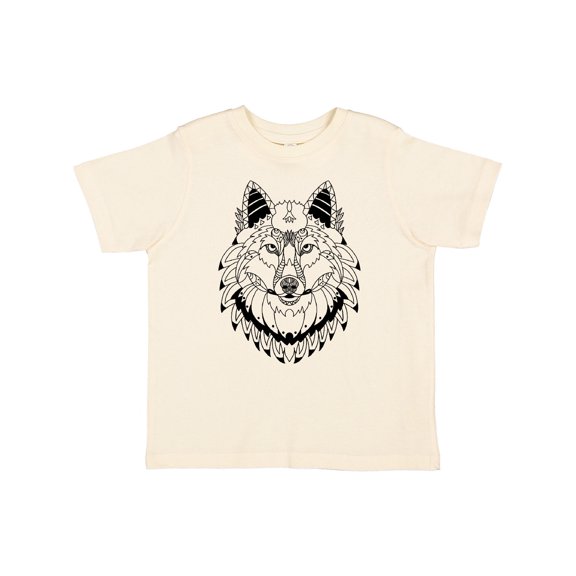 Inktastic Tribal Wolf Head Boys or Girls Toddler T-Shirt