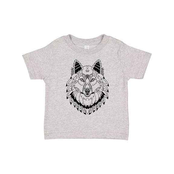 Inktastic Tribal Wolf Head Boys or Girls Toddler T-Shirt