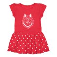 thumbnail image 1 of Inktastic Tribal Wolf Head Girls Toddler Dress, 1 of 4