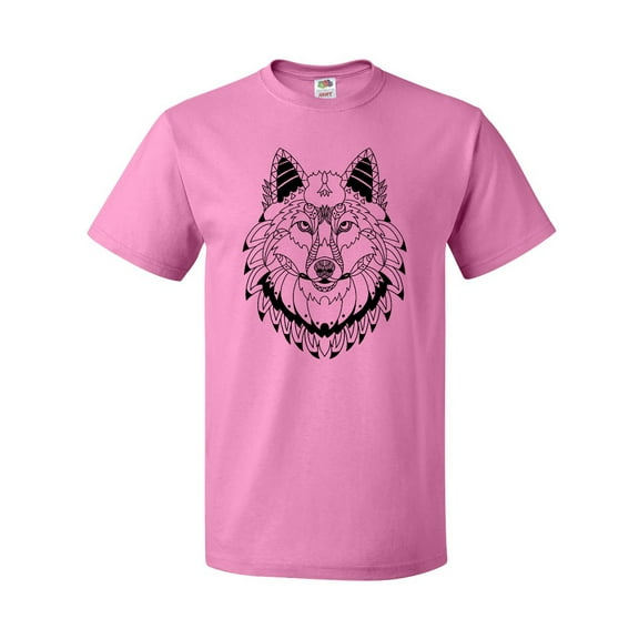 Inktastic Tribal Wolf Head T-Shirt