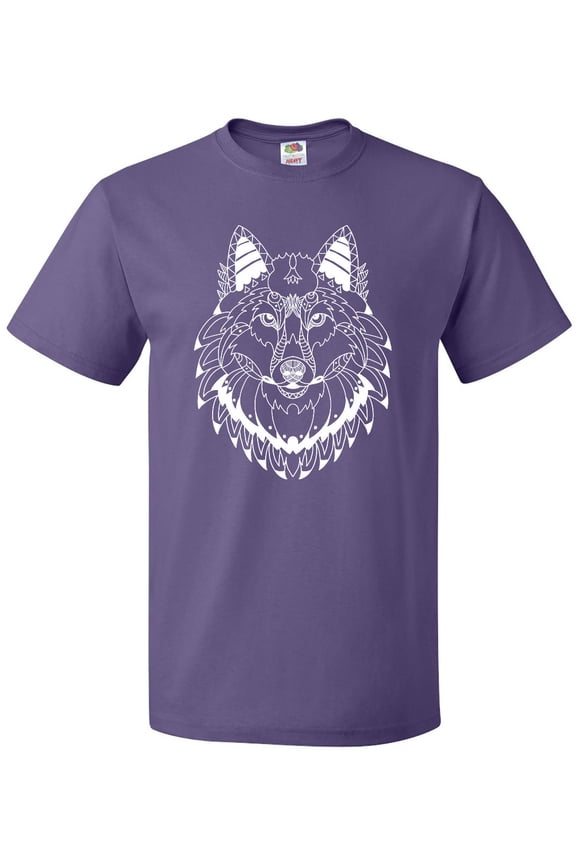 Tribal Wolf Head T-Shirt