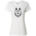 thumbnail image 1 of Inktastic Tribal Wolf Head Women's T-Shirt, 1 of 5