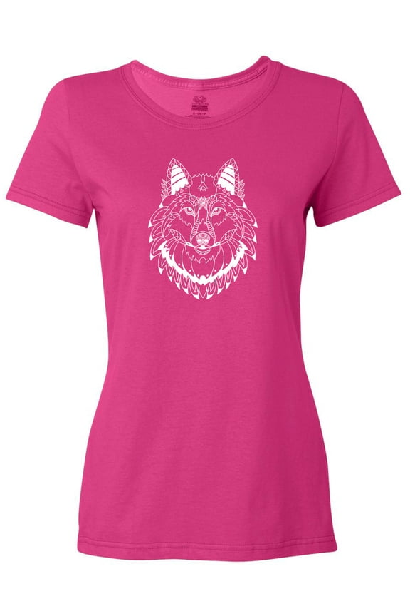 Tribal Wolf Head Women's T-Shirt