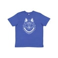 thumbnail image 1 of Inktastic Tribal Wolf Head Youth T-Shirt, 1 of 5