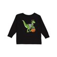 thumbnail image 1 of Inktastic Trick or Treat Franken-Raptor Boys or Girls Long Sleeve Toddler T-Shirt, 1 of 5