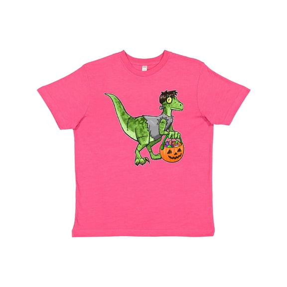Inktastic Trick or Treat Franken-Raptor Youth T-Shirt
