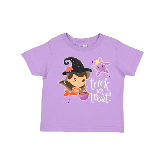 Inktastic Trick or Treat Mermaid Witch Hat Cauldron Boys or Girls Toddler T-Shirt
