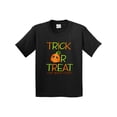 thumbnail image 1 of Inktastic Trick or Treat Now Gimme Candy with Halloween Pumpkin Youth T-Shirt, 1 of 5