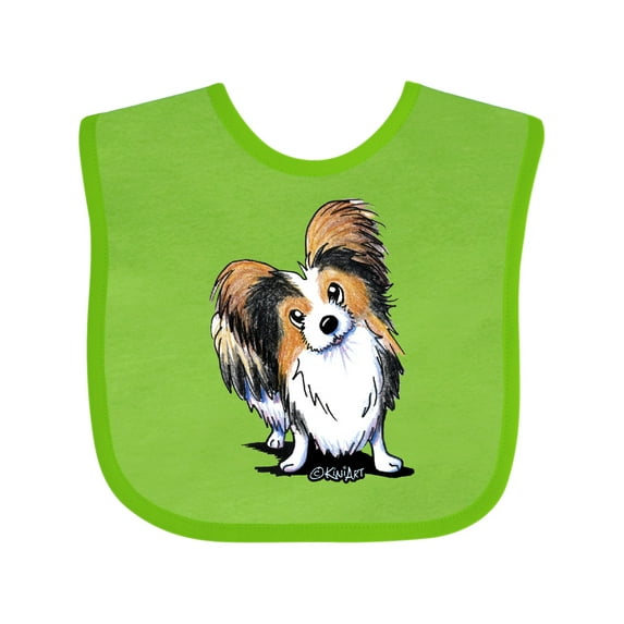 Inktastic Tricolor Papillon Boys or Girls Baby Bib