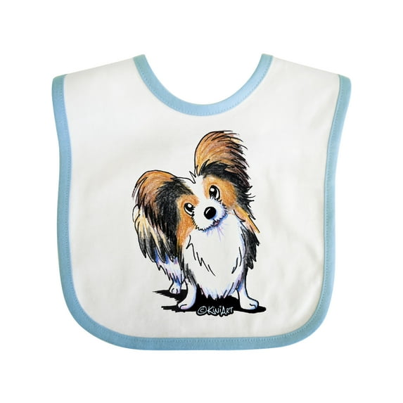 Inktastic Tricolor Papillon Boys or Girls Baby Bib